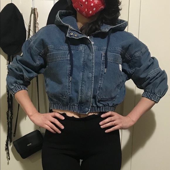 Denim Bomber Jacket - Picture 2 of 10